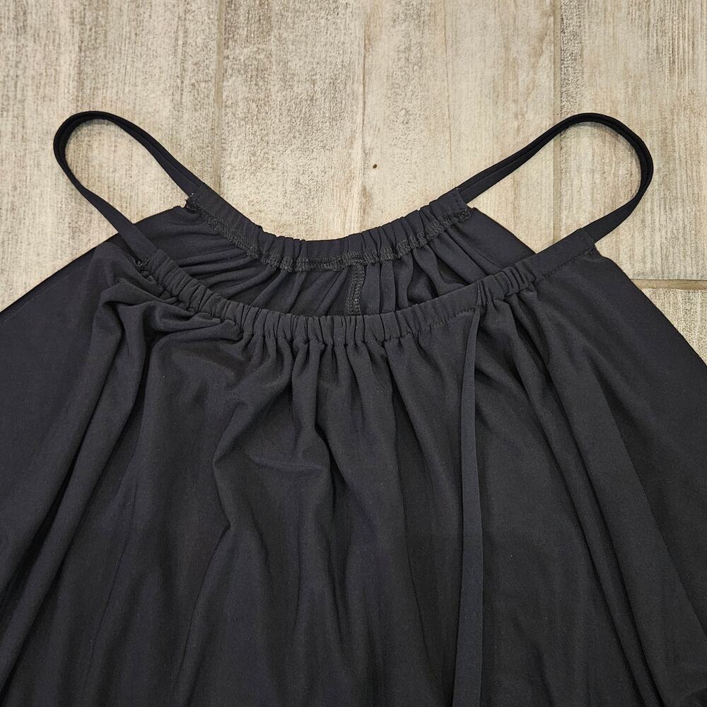 Magicsuit Miraclesuit Black Draped Cover Up Dress Womens M Swim Resort Beachwear - Picture 5 of 10
